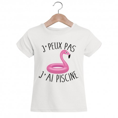 T-shirt "J'peux pas j'ai piscine"