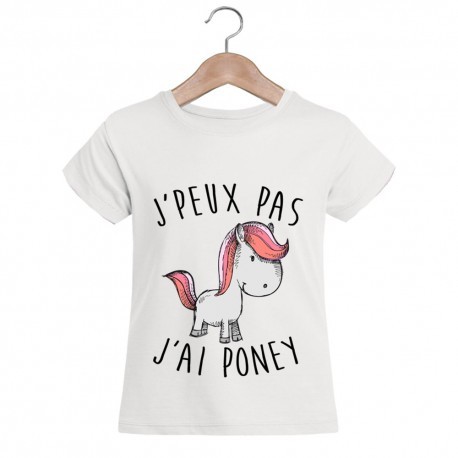 T-shirt "J'peux pas j'ai licorne"